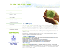 Tablet Screenshot of prayassolutions.com